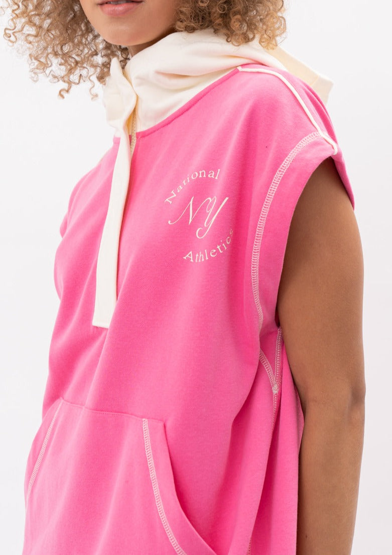 Terry Maxi Hoodie Dress