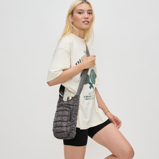 Quilted Puffer Water Bottle Crossbody