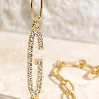 Crystal Initial Letter Bracelet