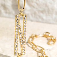 Crystal Initial Letter Bracelet