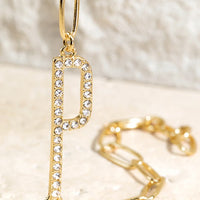Crystal Initial Letter Bracelet