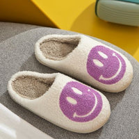 Smile Face Soft Plush Slippers