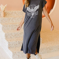 Free Bird Vintage Maxi T shirt Dress