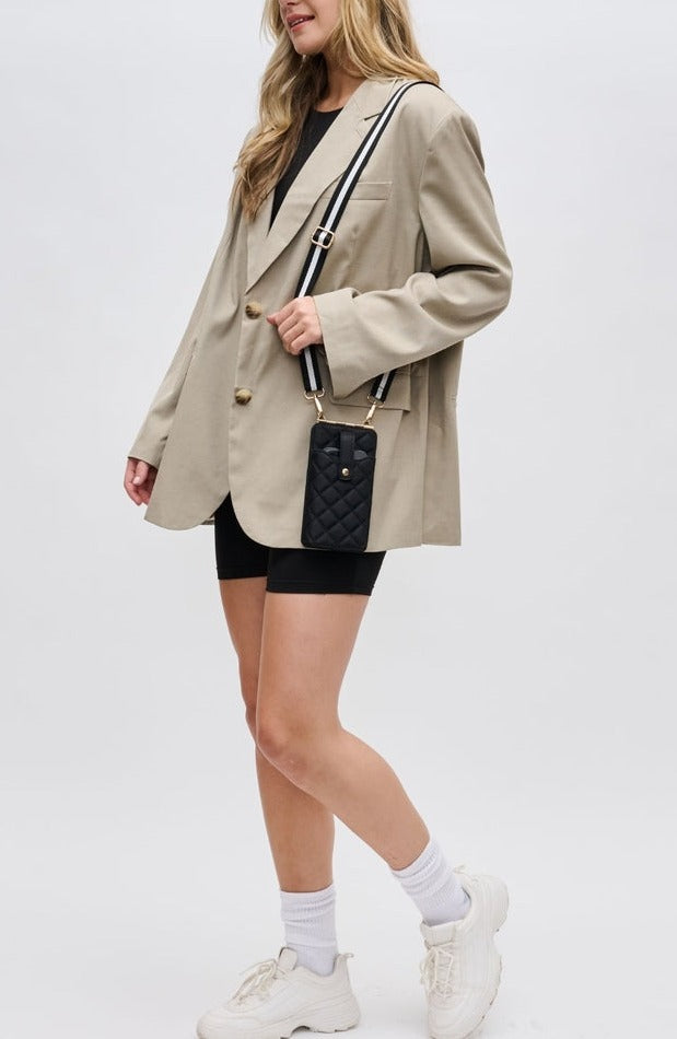 Quilted Cell Phone Crossbody