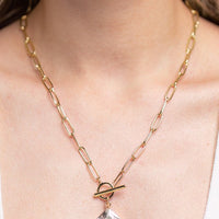 Link Chain Crystal Necklace