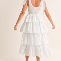 Smoked Top Ruffle Tier Dress