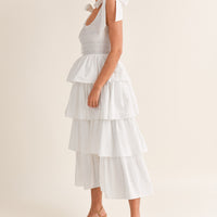 Smoked Top Ruffle Tier Dress