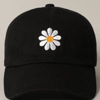 Daisy Embroidery Baseball Cap