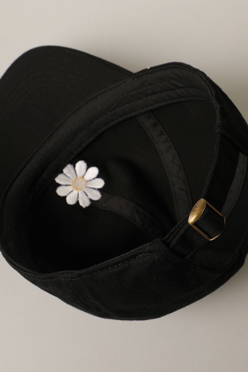Daisy Embroidery Baseball Cap