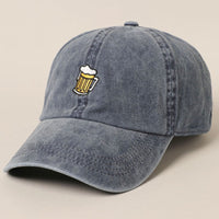 Beer Embroidered Cotton Baseball Cap
