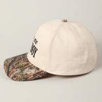 Kiss Me Cowboy Camo Trucker Hat