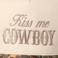 Kiss Me Cowboy Camo Trucker Hat
