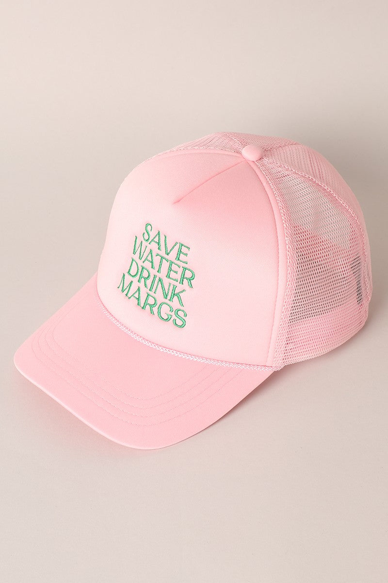 Save Water Drink Margs Embroidered Cap