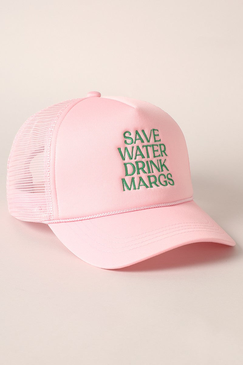 Save Water Drink Margs Embroidered Cap