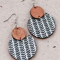Boho Wooden Dangle Earrings