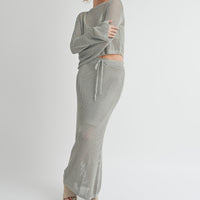 Crochet Knitted Maxi Skirt