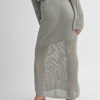 Crochet Knitted Maxi Skirt