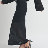 Crochet Knitted Maxi Skirt