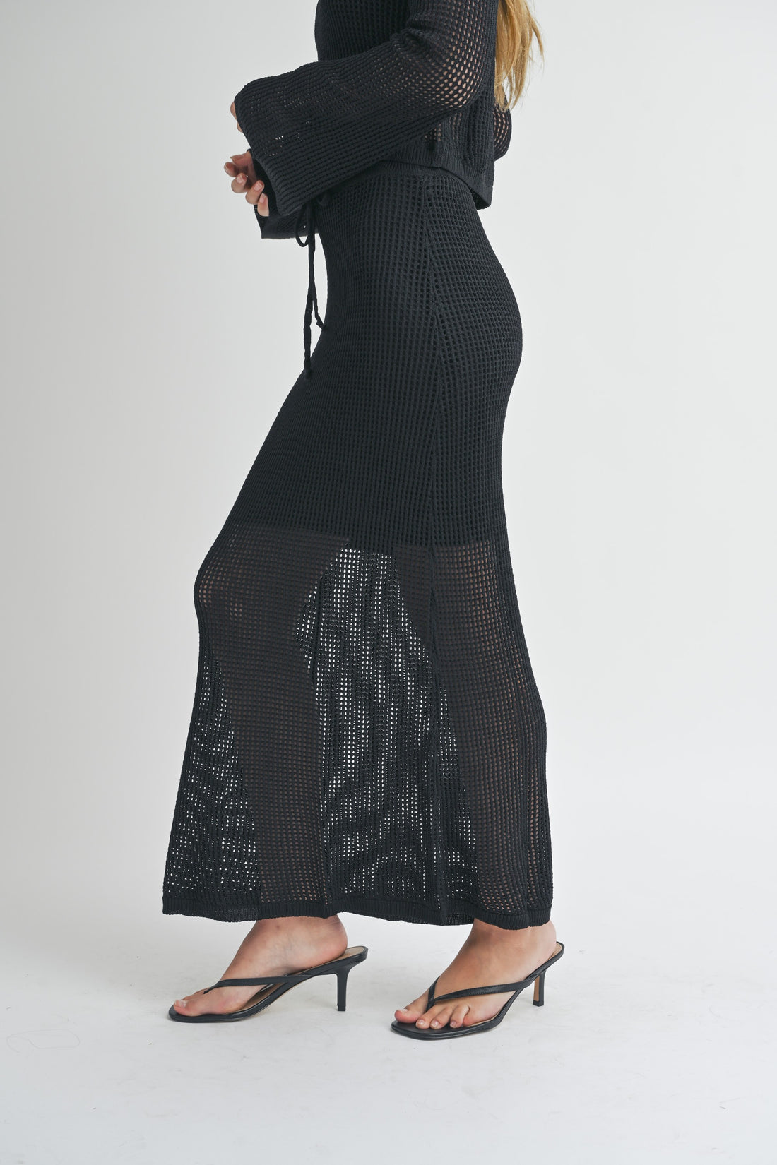 Crochet Knitted Maxi Skirt