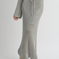 Crochet Knitted Maxi Skirt