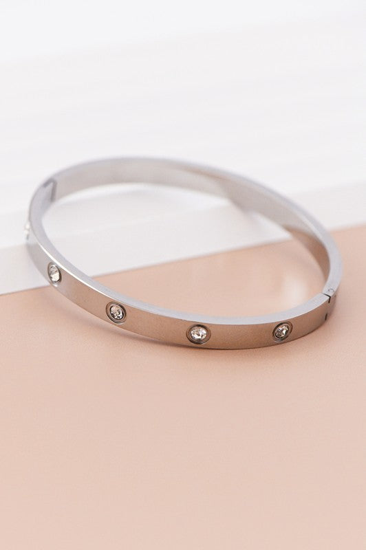 Hinged Bangle Bracelet