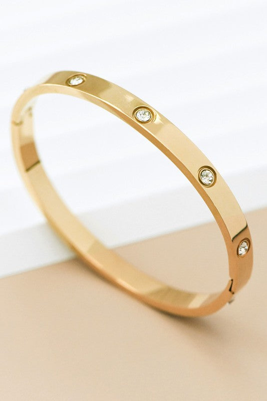Hinged Bangle Bracelet