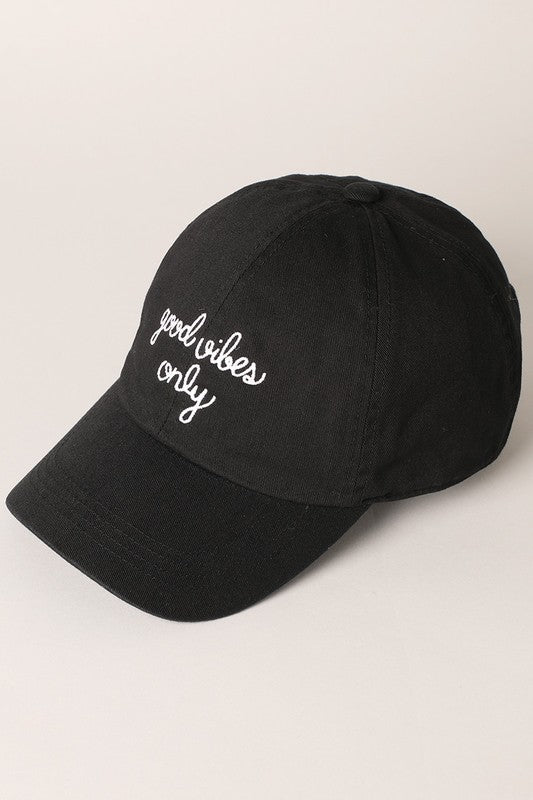 Good Vibes Only Baseball Cap