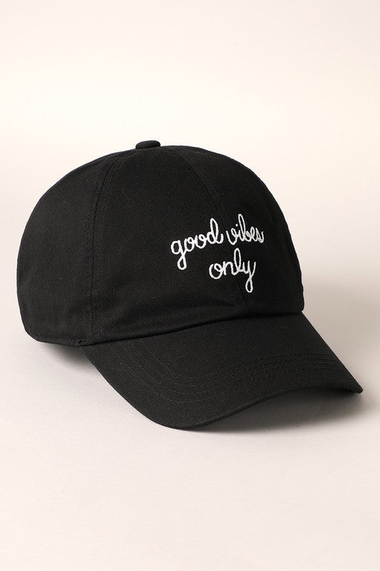 Good Vibes Only Baseball Cap