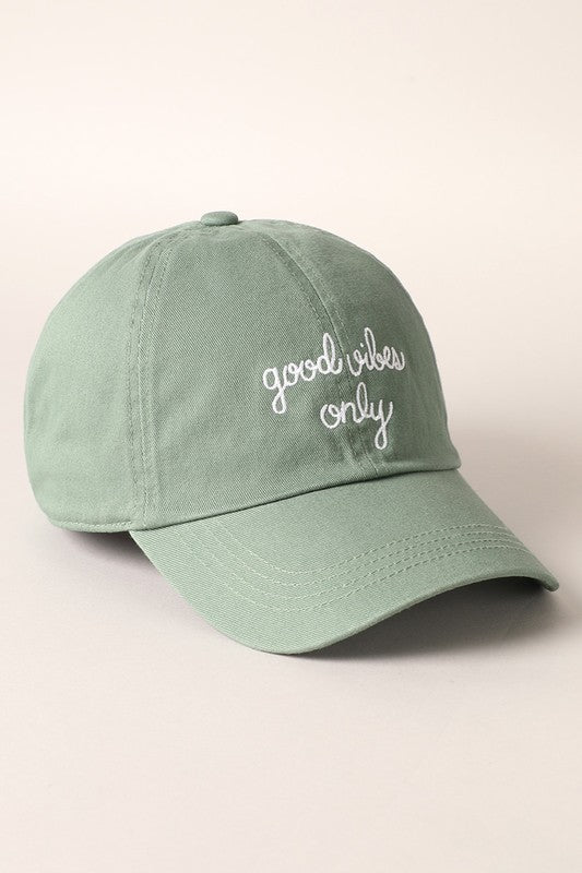 Good Vibes Only Baseball Cap