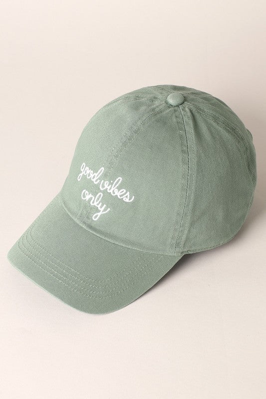 Good Vibes Only Baseball Cap