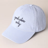 Good Vibes Only Baseball Cap