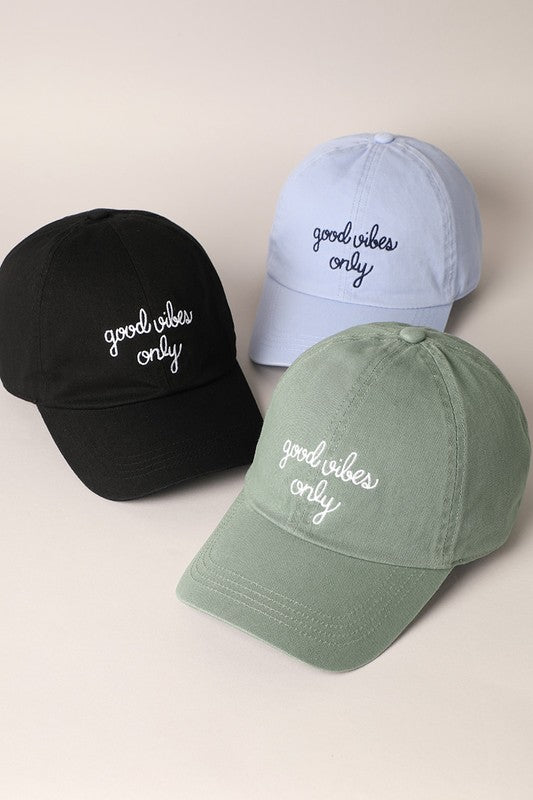 Good Vibes Only Baseball Cap