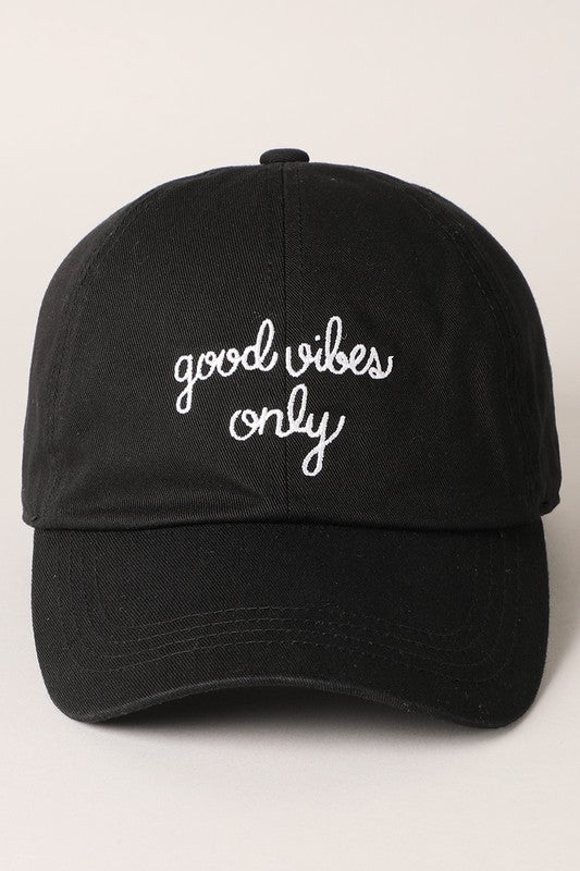 Good Vibes Only Baseball Cap