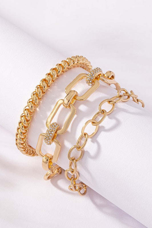 Chain Bracelets Set