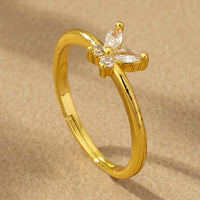 Simple Skinny Butterfly Ring