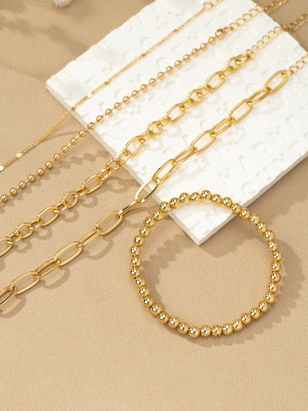 Five Multi Bracelets Set