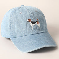 Beagle Denim Baseball Cap