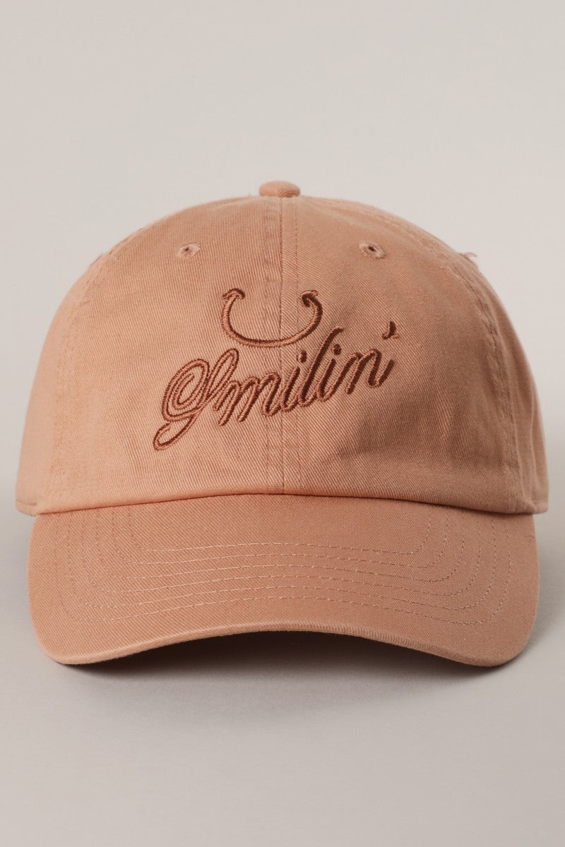 smilin' Embroidery Baseball Cap