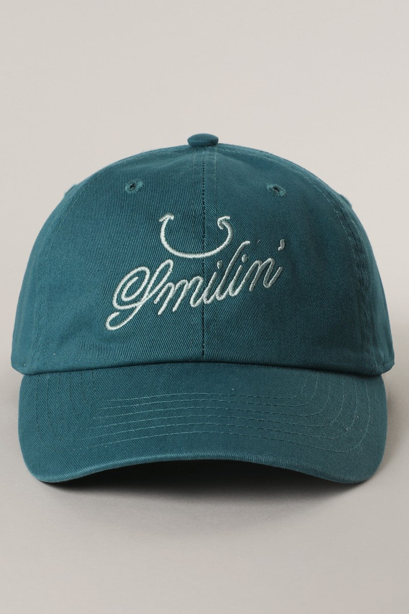 smilin' Embroidery Baseball Cap