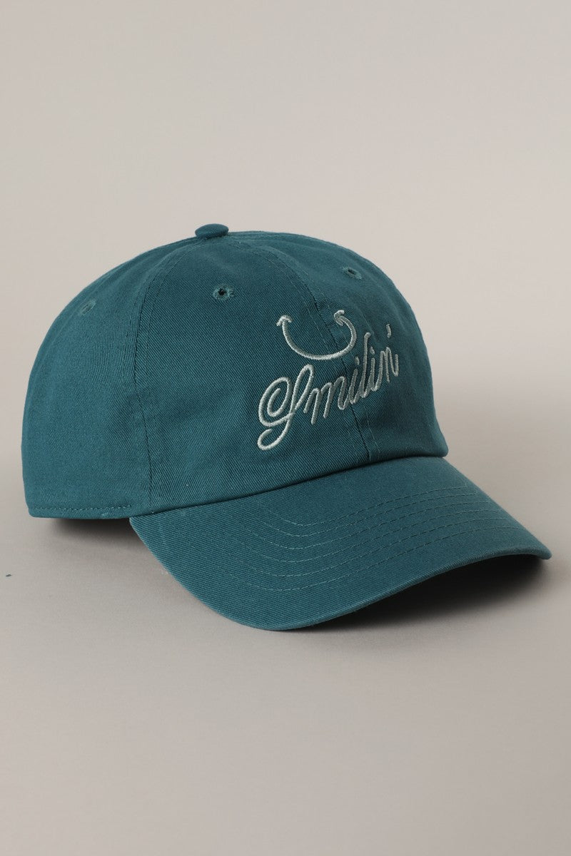 smilin' Embroidery Baseball Cap
