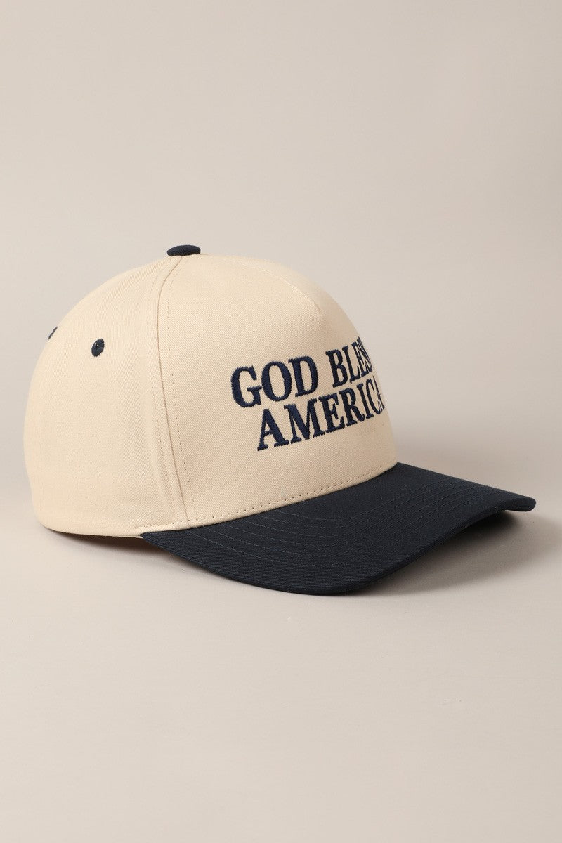 God Bless America Two Tone Cap