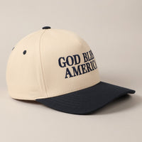 God Bless America Two Tone Cap