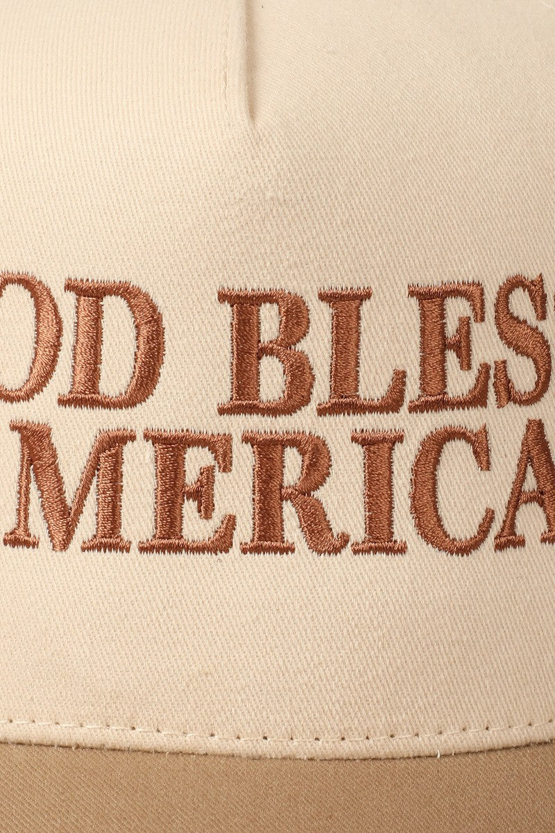 God Bless America Two Tone Cap