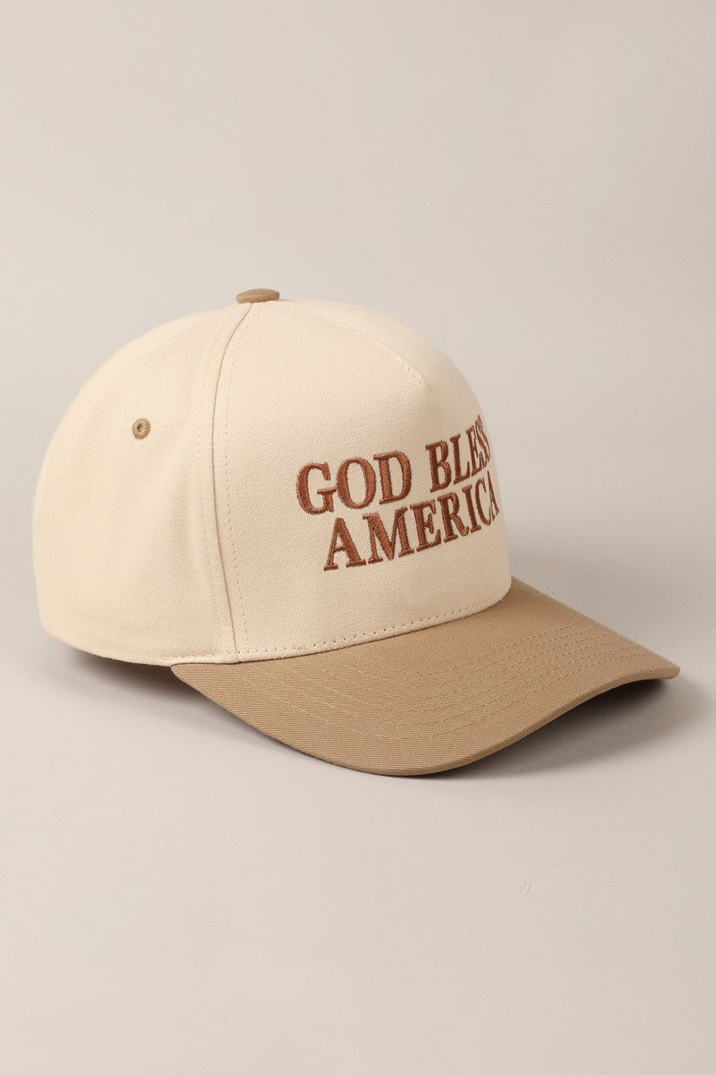 God Bless America Two Tone Cap