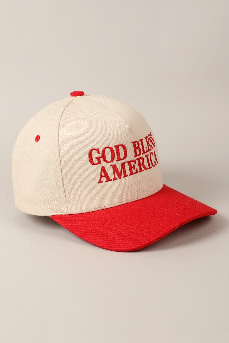 God Bless America Two Tone Cap
