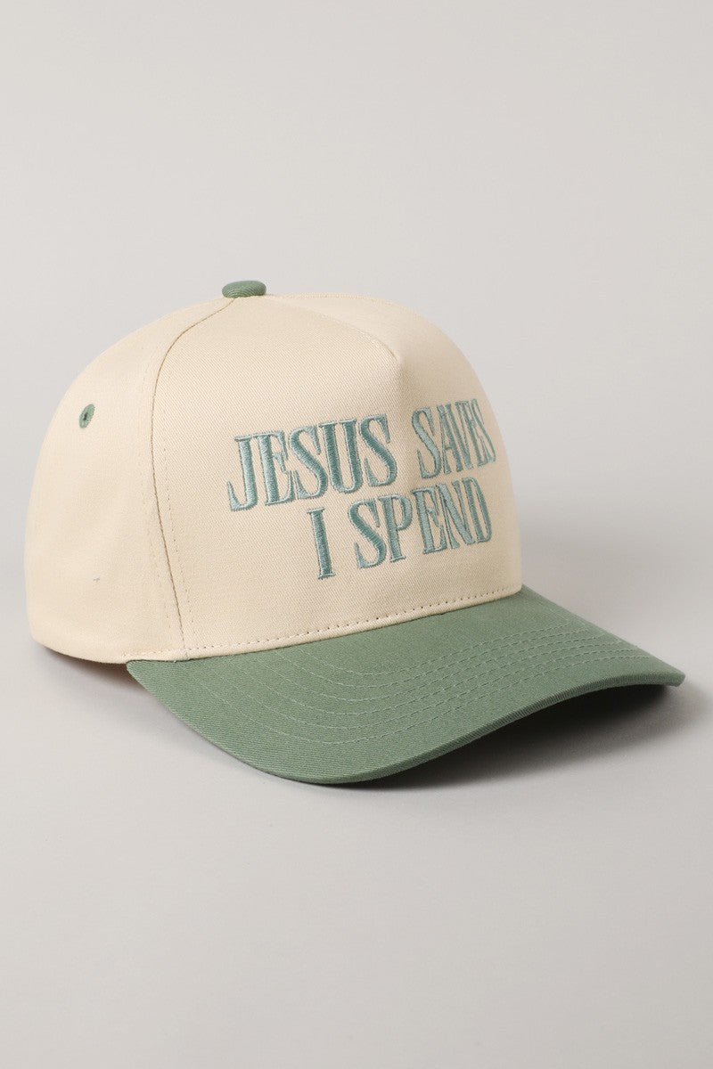 Jesus Saves I Spend  Vintage Cap