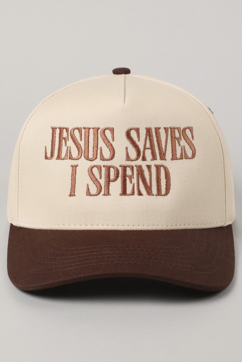 Jesus Saves I Spend  Vintage Cap