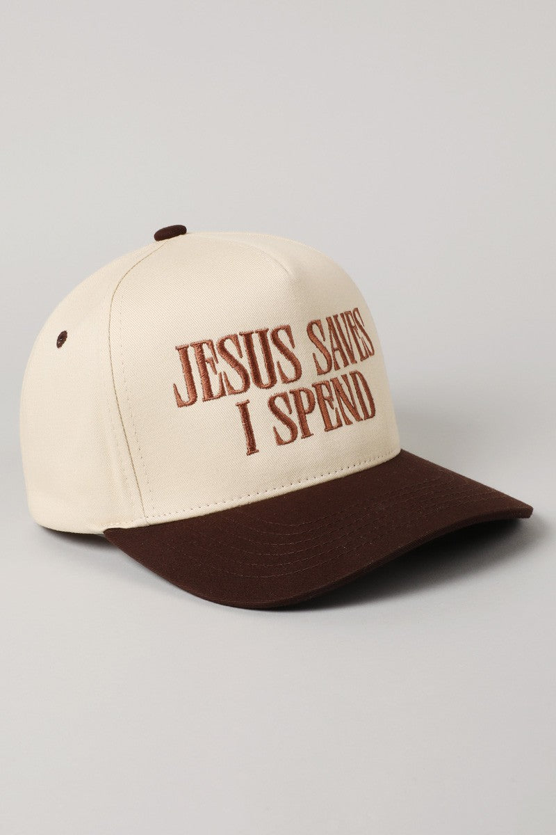 Jesus Saves I Spend  Vintage Cap