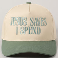 Jesus Saves I Spend  Vintage Cap