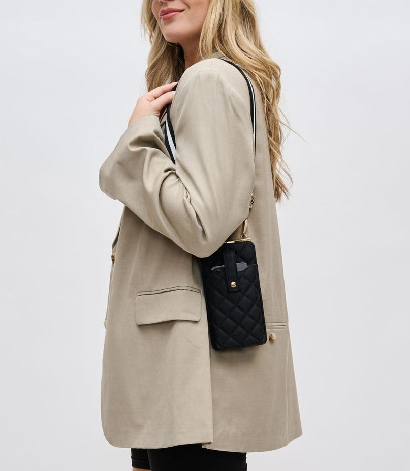 Quilted Cell Phone Crossbody